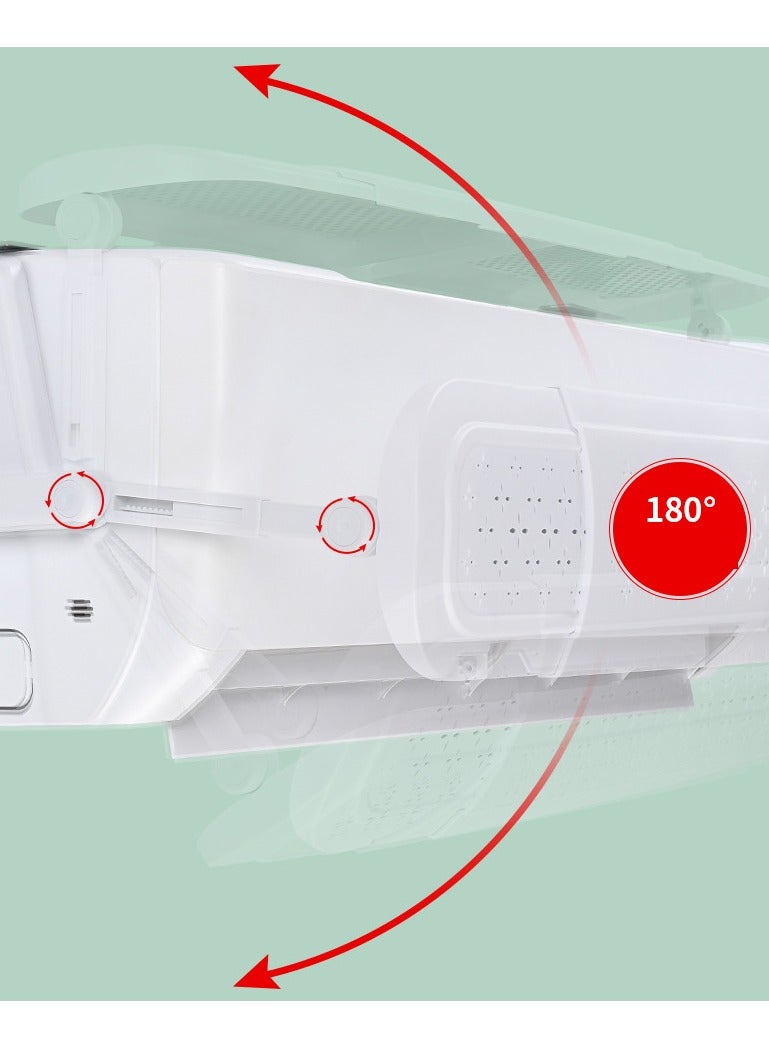  CityRiya-Long انحراف الهواء AC ، الزجاج الأمامي القابل للتعديل ، مكيفات الهواء القابلة للتعديل ، انحراف هواء AC لتقسيم A/C ، نافذة مكيفات الهواء تناسب جميع الأحجام ، ودرع تكييف الهواء المضاد للهبوط للمنزل - Image 3