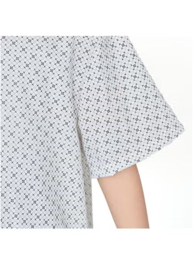Generic Children's reverse dressing, long cotton hospital gown, long nightgown for orthopedic patients, easy to put on and take off nursing clothes in hospitals (pure cotton)  - Image 3