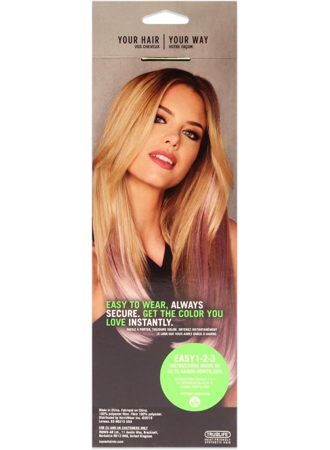 hairdo مجموعة إطالة الشعر المستقيم الملون - كروم ميست للنساء 6 × 23 بوصة - Image 2