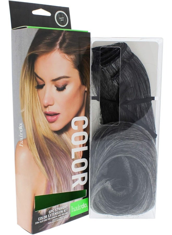 hairdo مجموعة إطالة الشعر المستقيم الملون - كروم ميست للنساء 6 × 23 بوصة - Image 1