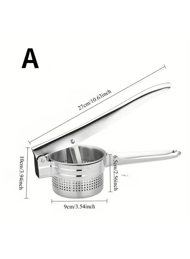 Model A Stainless Steel Potato Ricer Presser Masher for Fruit Vegetable Kitchen Tools - Image 3