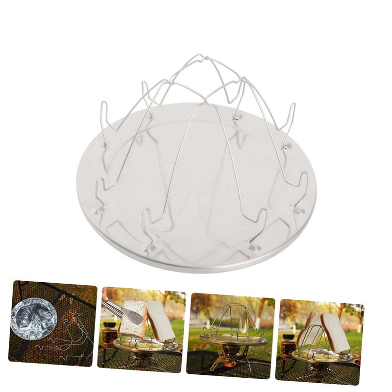 Stainless Steel Toast Rack Portable Bread Maker Tool for Camping Barbecue Party - Image 5