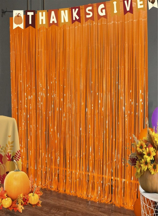 OHOME Thanksgiving Decorations -Thanksgiving Backdrop Streamers | Friendsgiving Decor for Indoor Outdoor Outside - Fall Porch Banner Essentials for Door Wall Party Favors Photo Booth Props,2 Pack - Image 1