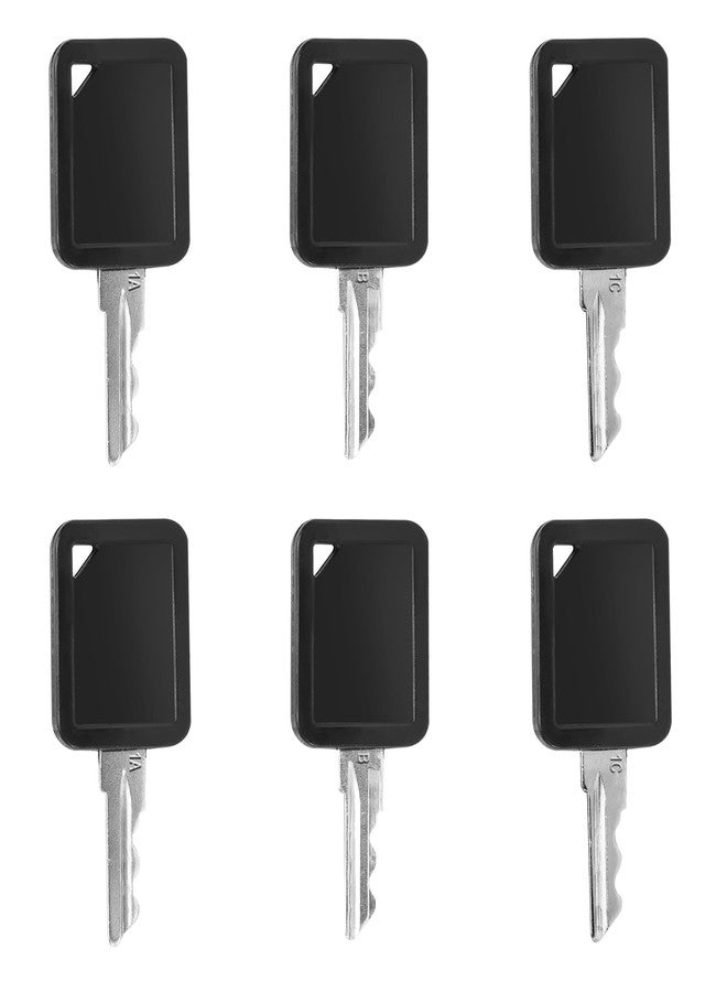HUTUDAN Club Car Replacement Golf Cart Keys 6-Pack (1A, 1B, 1C - 2 Keys Each) | Compatible with 101974701 & 105068002, Carryall 300 500 510 550 700 710 (2014-Current) - Image 1