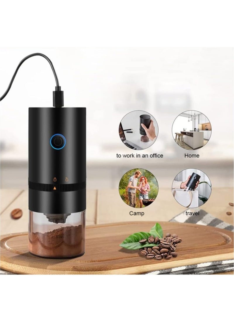 general Electric Conical Burr Coffee Mill, Capacity 25g, Portable Cordless Coffee Grinder with Adjustable Grind Setting, Coffee Bean Grinder for Office, Travel and Camping (Black) - Image 4