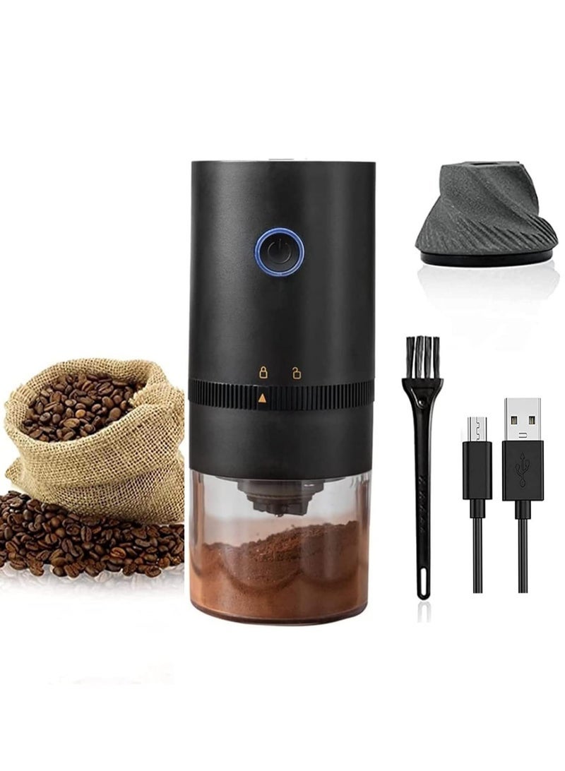 general Electric Conical Burr Coffee Mill, Capacity 25g, Portable Cordless Coffee Grinder with Adjustable Grind Setting, Coffee Bean Grinder for Office, Travel and Camping (Black) - Image 1