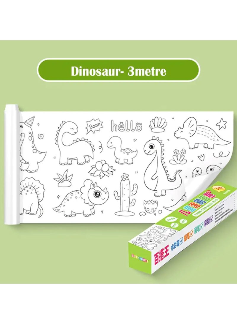 W4YOU Children’s wall sticker painting drawing roll colouring paper picture for kids,paper early educational  300x30cm long roll (Fruit Series). - Image 5