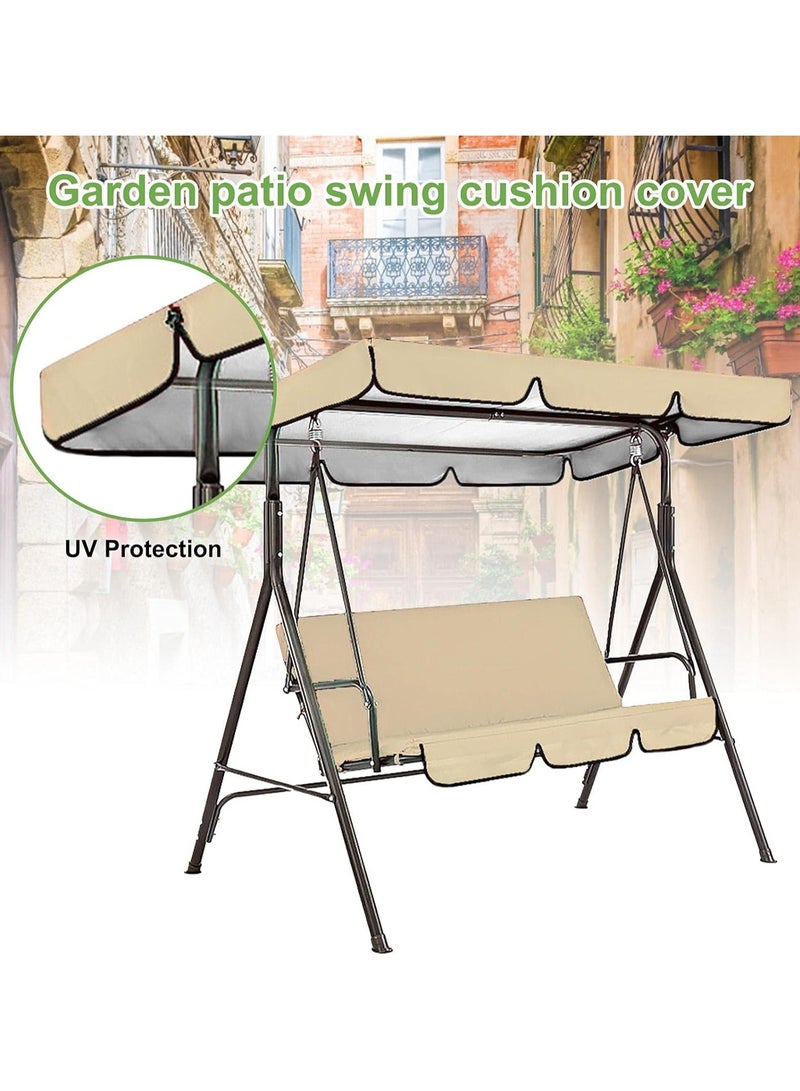 DubaiGallery Outdoor Patio Swing Chair, Canopy Swing with Removable Cushion and Weather Resistant Powder Coated Steel Frame, Suitable for Patio, Garden, Poolside, Balcony, - Image 3