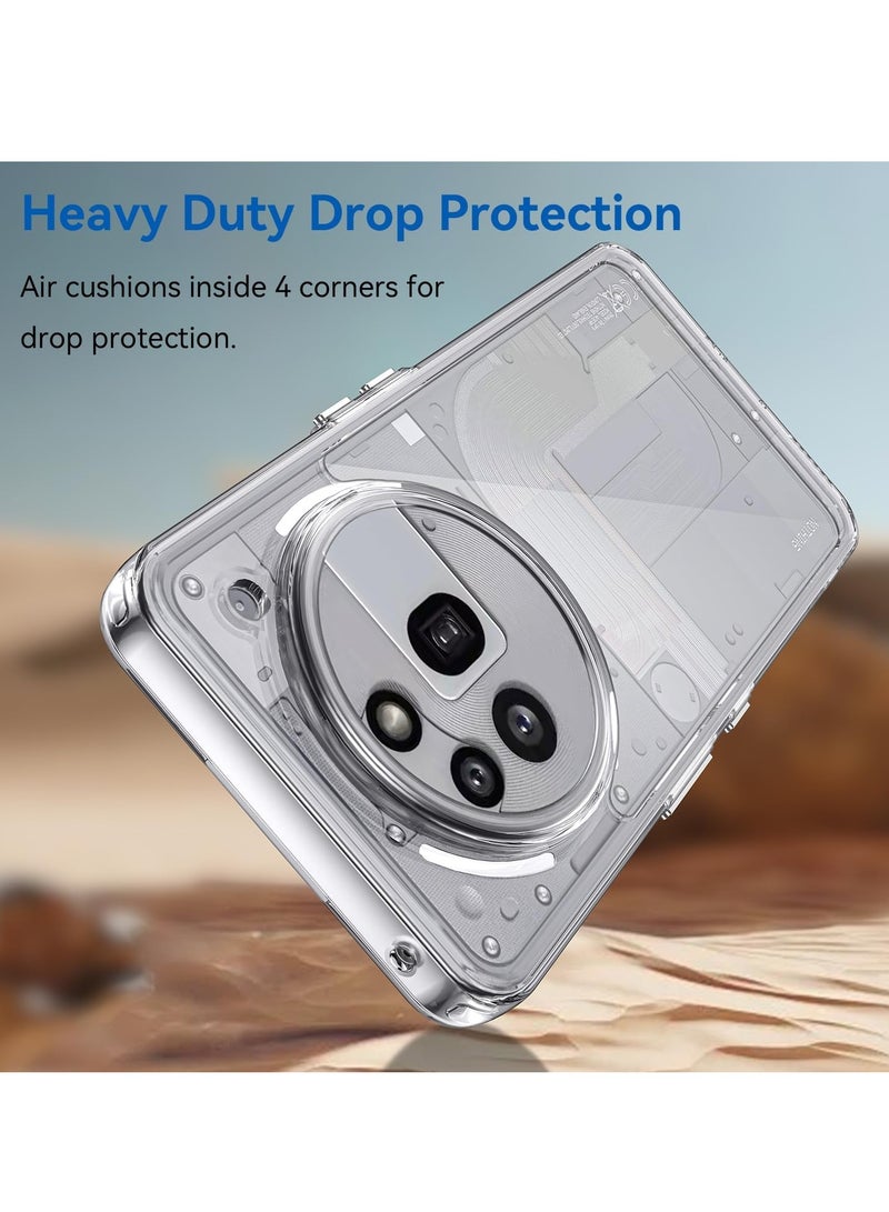 Houmt Nothing Phone 3A Pro Case Cover Ultra Clear Non-Yellowing Premium TPU Slim Shockproof & Anti-Scratch Camera Protection Cover Nothing Phone 3A Pro - Image 4