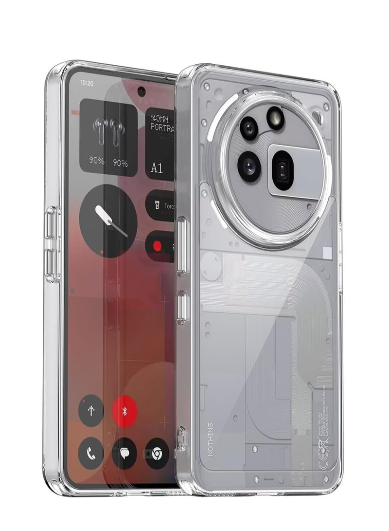 Houmt Nothing Phone 3A Pro Case Cover Ultra Clear Non-Yellowing Premium TPU Slim Shockproof & Anti-Scratch Camera Protection Cover Nothing Phone 3A Pro - Image 1