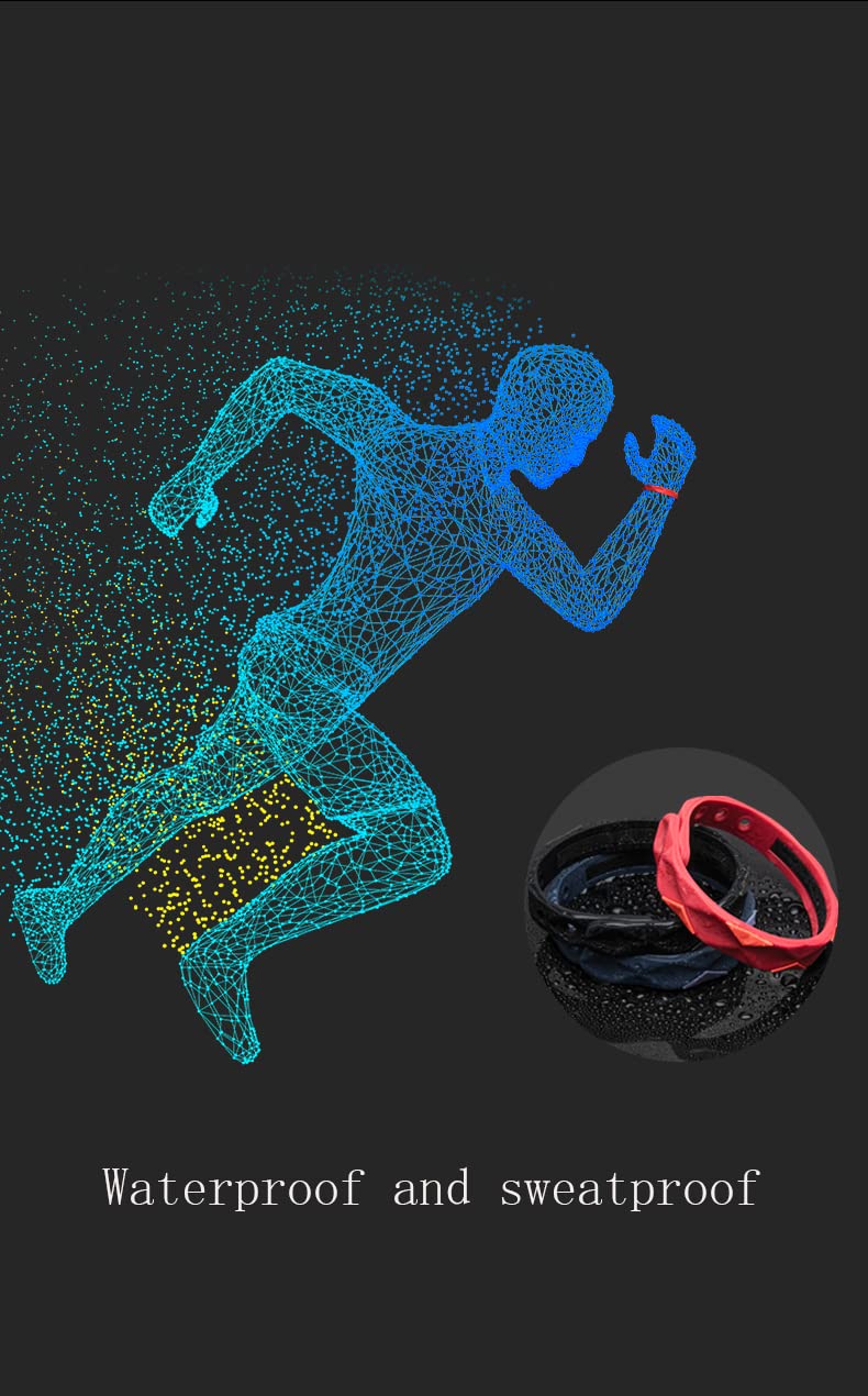 FUTIMELY RedUp Far Infrared Negative Ions Wristband Negative Ion Anti-Static Adjustable Silicone Sport Bracelets Anti-static Bracelet Waterproof Silicone Sports Bracelet for Unisex Adult - Image 5