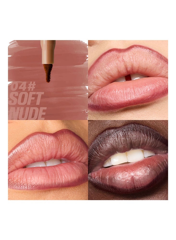 PAGE VINE Lip Contour Stain Lip Tint , Waterproof, Long-Lasting Color Retention, Matte Lip Liner  04#Soft Nude - Image 2