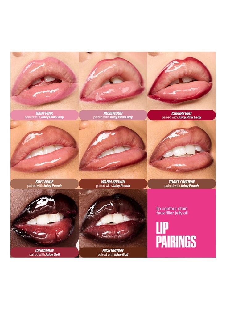 PAGE VINE Lip Contour Stain Lip Tint , Waterproof, Long-Lasting Color Retention, Matte Lip Liner  04#Soft Nude - Image 3