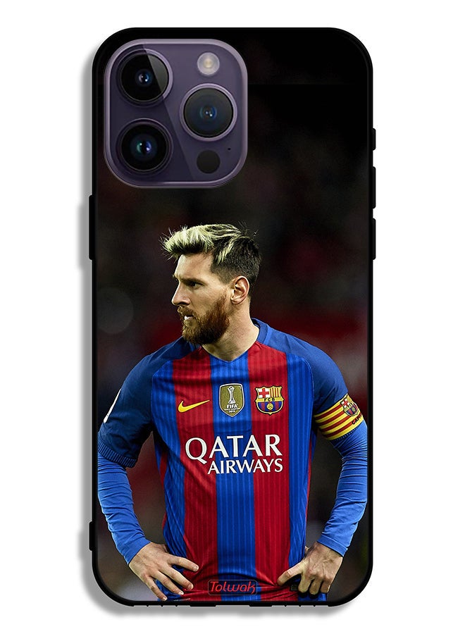 Tolwak Apple iPhone 14 Pro Max Protective Case Messi Barcelona - Image 2