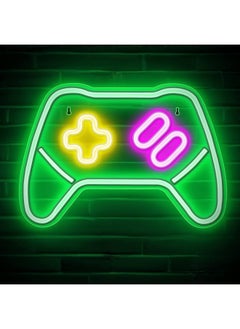 Game Controller Neon Signs  Gamepad Game Remote Neon Sign for Video PC Gamer Streamers - Game Zone LED Signs for Wall Bedroom Game Room Decor - Cool Gaming Console Neon Light