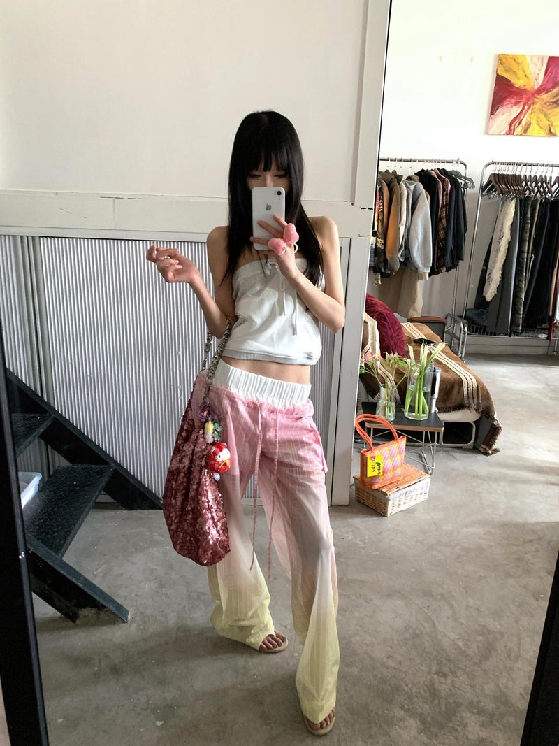 The Correct Version! Star Pattern Strapless Girl Top Knitted Chest Wrap One-Piece High-Level Wear - Image 2