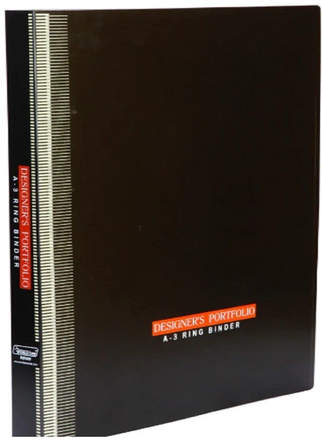 Peeplvalue 4D Ring Binder File, Heavy Duty Deluxe Quality Ring Binder for Big Size Papers Drawing and documents - Image 1