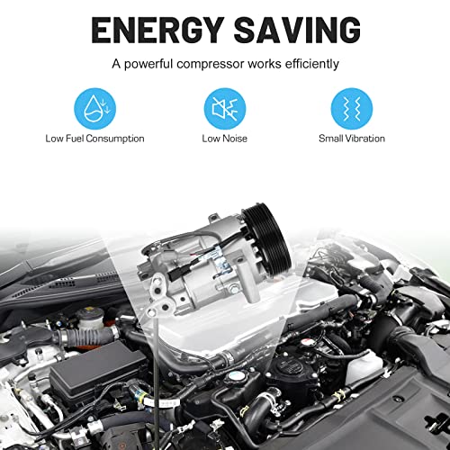 ILONPA ضاغط مكيف هواء جديد مع قابض لسيارات نيسان تسورو 1.6 2013-2015 و نيسان سنترا 1.8 13-15 97585 98585 - Image 4