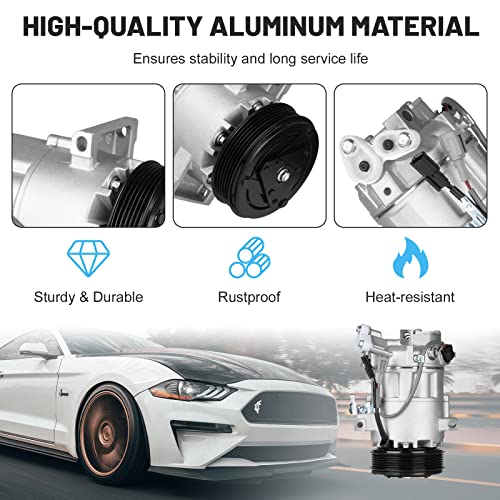 ILONPA ضاغط مكيف هواء جديد مع قابض لسيارات نيسان تسورو 1.6 2013-2015 و نيسان سنترا 1.8 13-15 97585 98585 - Image 5