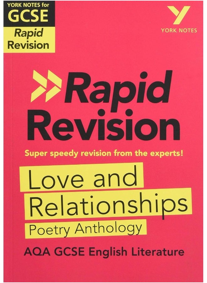 York Notes for AQA GCSE Rapid Revision: Love and Relationships AQA Poetry Anthology catch up, revise and be ready for and 2023 and 2024 exams and assessments  - Image 1