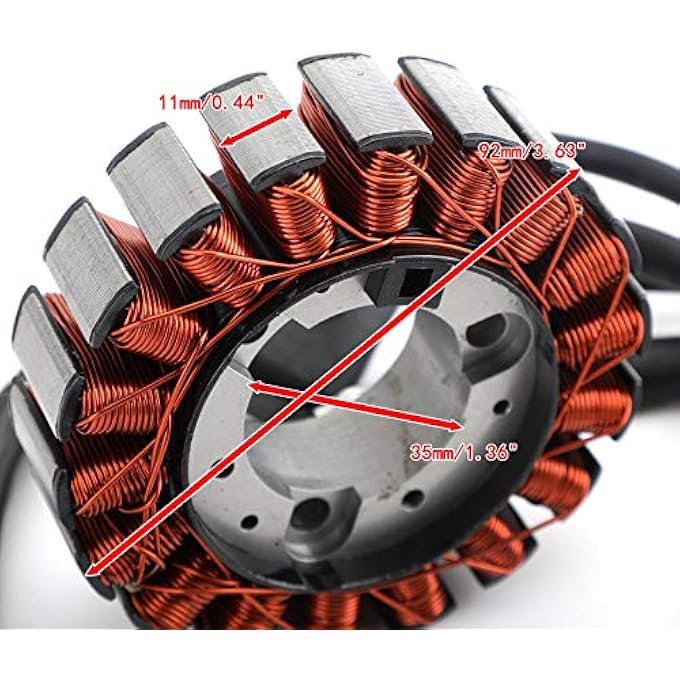 Areyourshop High Quality Generator Alternator Stator Coil for Ho-nd-a VT125 /C2 Shadow 125 1999-2007 XL125V XLV125 Varadero 125 JC32 2001-2006 - Reliable Performance and Easy Installation - Image 2