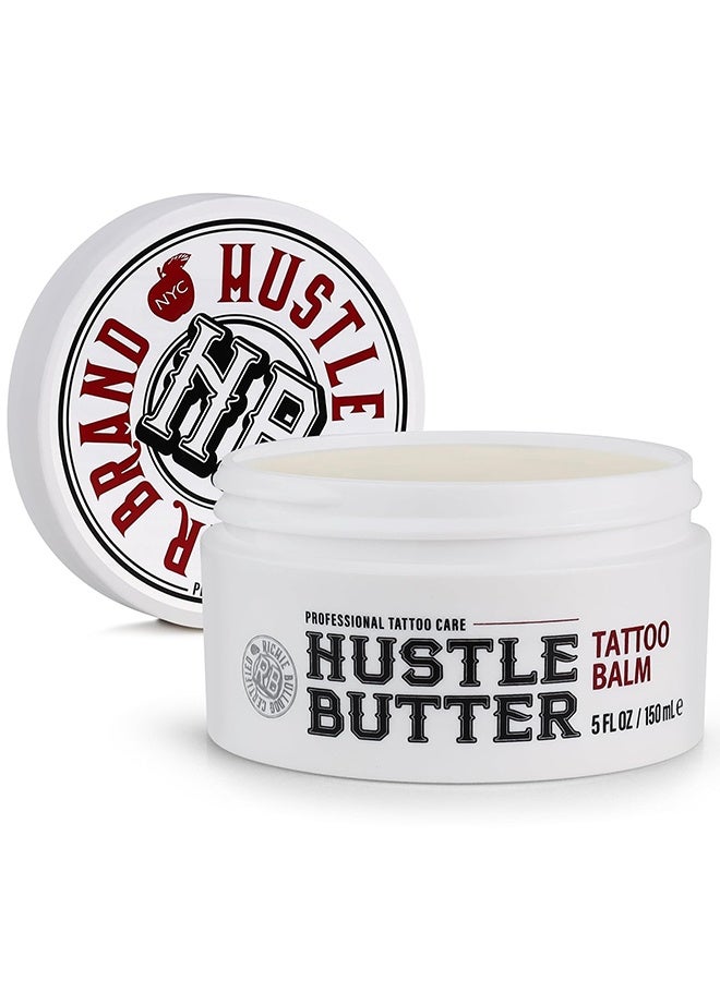 Hustle Butter Deluxe Tattoo Aftercare 5OZ Tattoo Balm, Professional Tattoo Care, Heals + Protects New Tattoos And Rejuvenates Older Tattoos - 100% Vegan Cream No-Petroleum - Image 1