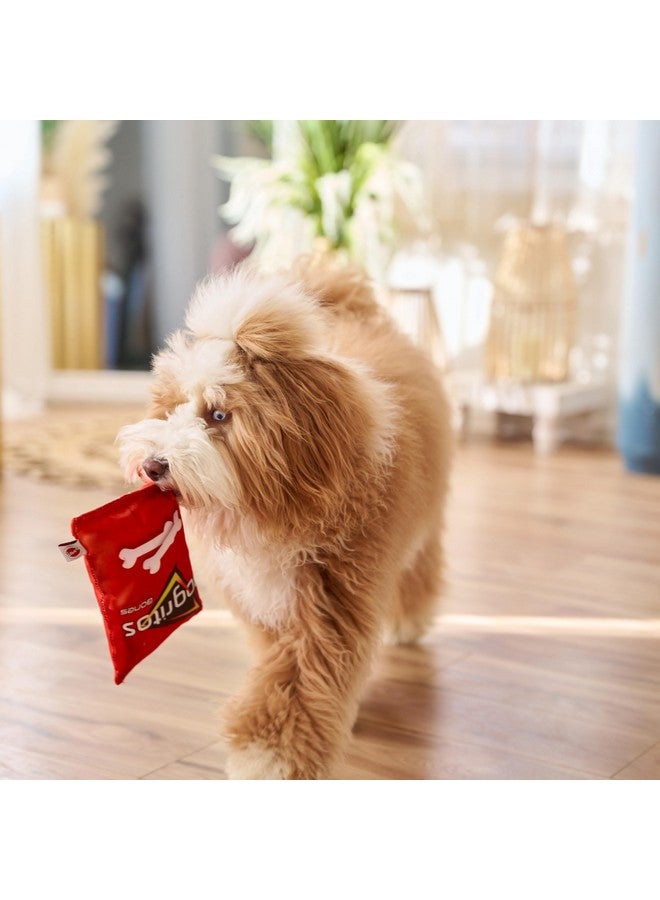 SPOT Fun Foods Dogritos Chips -Plush Squeaker Toy for Small and Medium Dogs, Interactive and Chew-Friendly with a Whimsical Doritos Design, 8-inch - Image 2