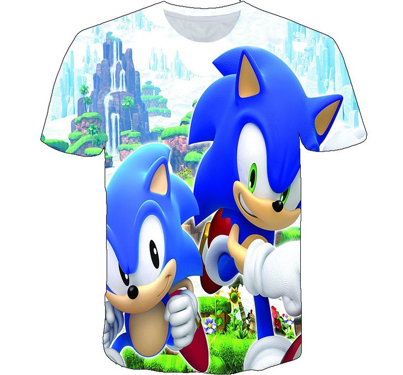 2023 New Children'S Clothing Short-Sleeved T-Shirt Male And Female Students Teenagers 3D Digital Printing Cartoon Pattern - Image 1