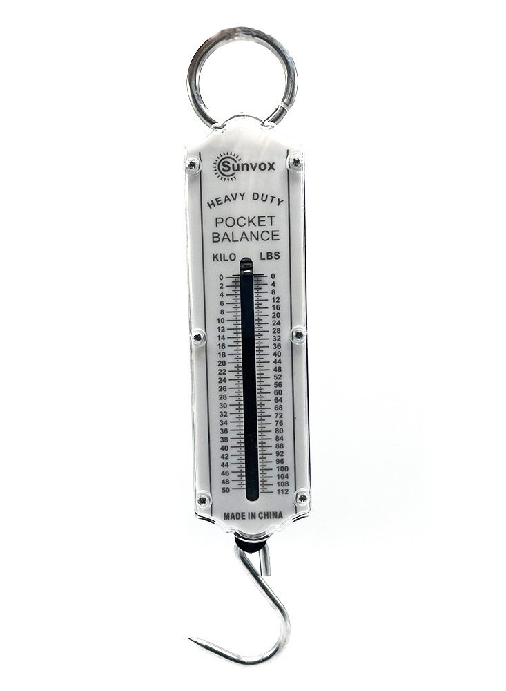 Sunvox Spring Luggage Scale, Portable luggage and groceries Scale machine with Hook Large Handle Hanging Luggage Scale Handheld Aluminum Tube Weigher - Image 3