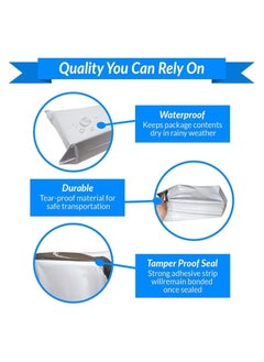 MARKQ White Poly Mailers Bag, 45 x 60 cm Adhesive Self-seal Shipping Bags, 100 Pack Envelopes for Packaging Delivery Posting Parcel Postals Clothes  - Image 5