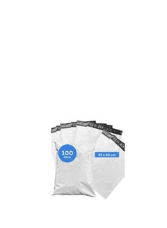 MARKQ White Poly Mailers Bag, 45 x 60 cm Adhesive Self-seal Shipping Bags, 100 Pack Envelopes for Packaging Delivery Posting Parcel Postals Clothes  - Image 2