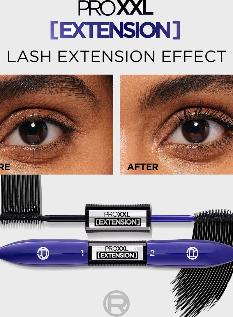 L'OREAL PARIS Pro Xxl Extension Mascara, Salon Lashes, Extension Effect
