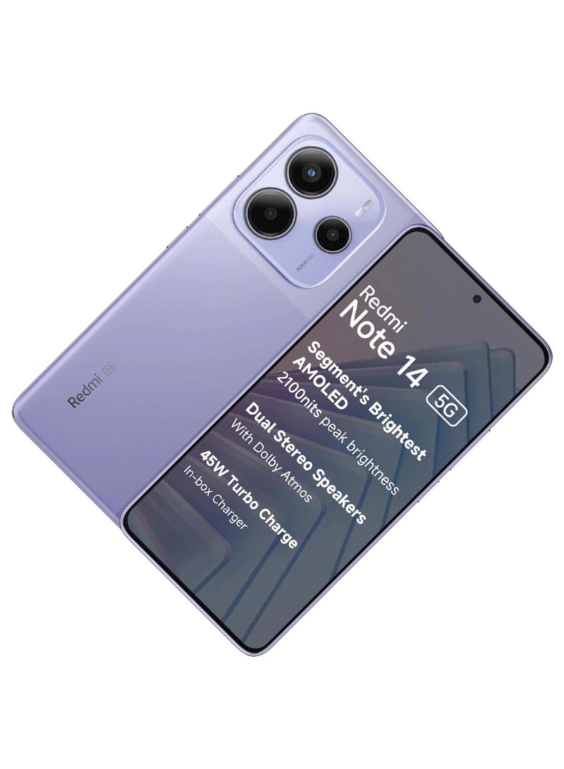 Xiaomi Redmi Note 14 5G 8GB Ram 256GB Phantom Purple- Indian Version - Image 4