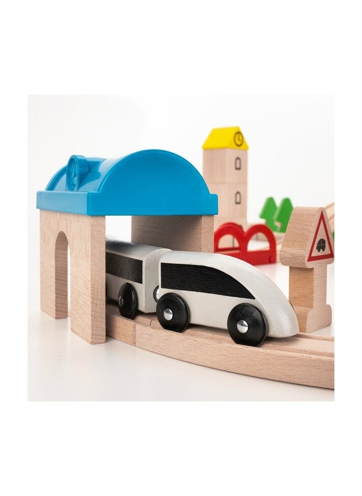 LILLABO - 45-piece train set with rail - Image 1
