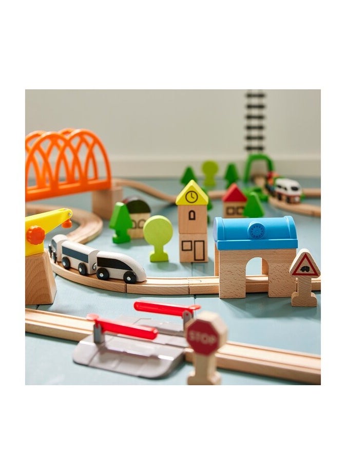 LILLABO - 45-piece train set with rail - Image 1