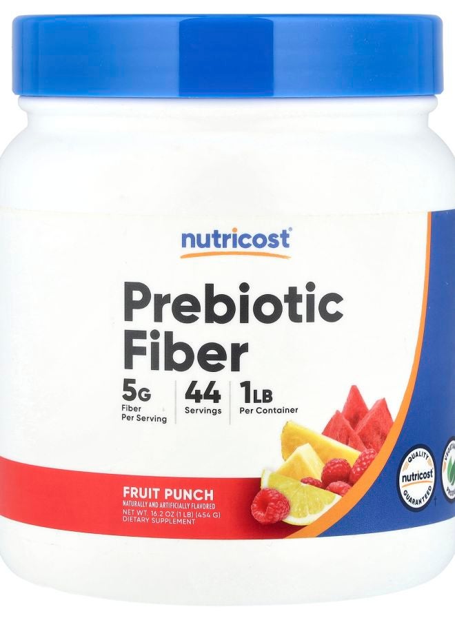 Nutricost Prebiotic Fiber Fruit Punch  16.2 oz (454 g)