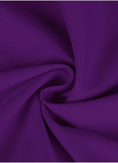 snooze Flat bed sheet set 2Pcs, 180*235 cm, Purple  - Image 2