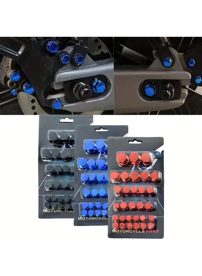 Red Motorcycle Engine Bolt Set For Accessories And Decorations - Image 3