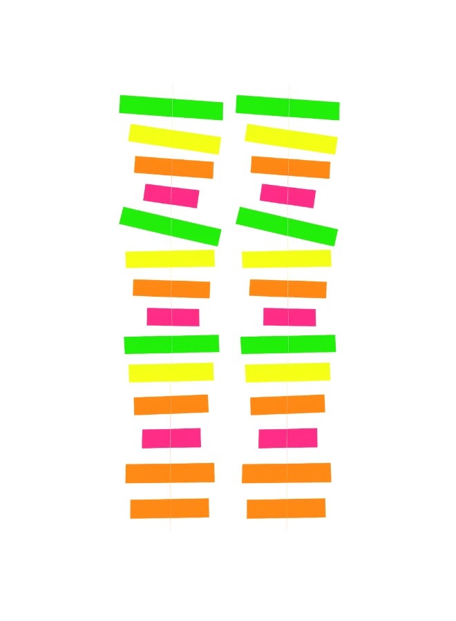 Habibi Party Rectangular Glow Spiral Pendant Party Banner Set (Mixed Colors) - Image 3