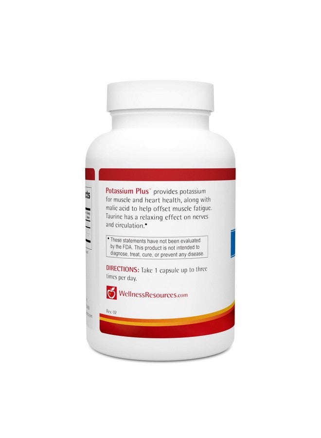 Wellness Resources Potassium Plus with Taurine and Malic Acid (90 Capsules) - Image 3