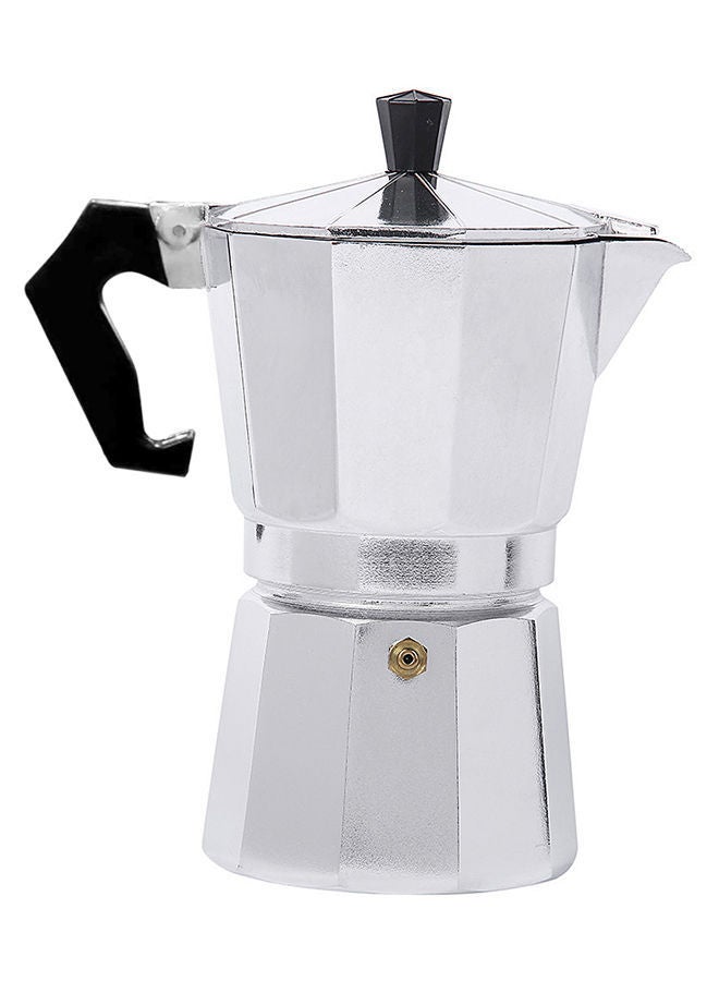 NIBEMINENT Percolator Coffee Maker Pot Silver/Black 