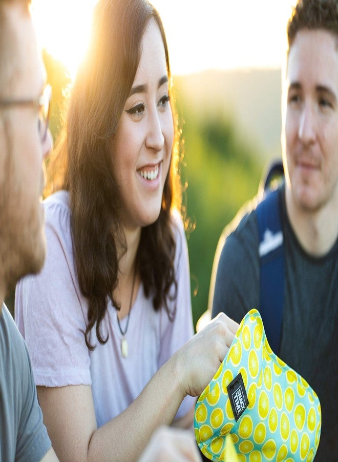 ChicoBag Snack Time rePETe Reusable Sandwich Bags w/Secure Hook & Loop | Perfect for Sandwiches & Snacks | Eco-Conscious Baggies | Easy to Clean | Lemon Pattern (Pack of 3) - Image 2