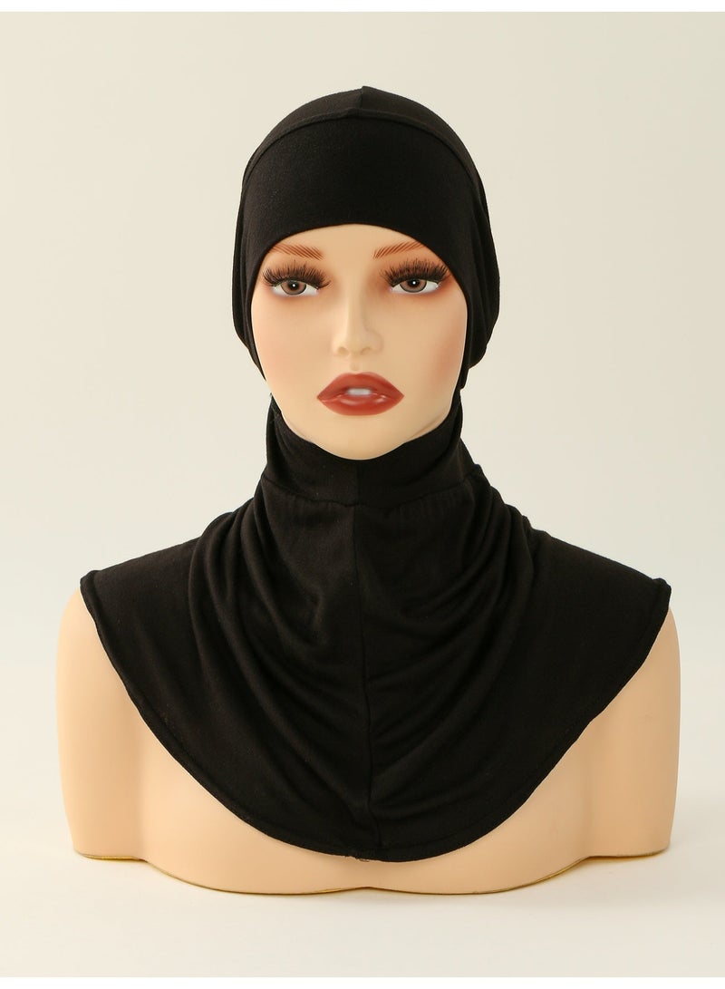 Women Inner Hijab Solid Color Balaclava Headscarf With Adjustable Back Tie For Abaya Elastic Breathable Versatile Headband Turban Full Neck Hijabs - Image 2