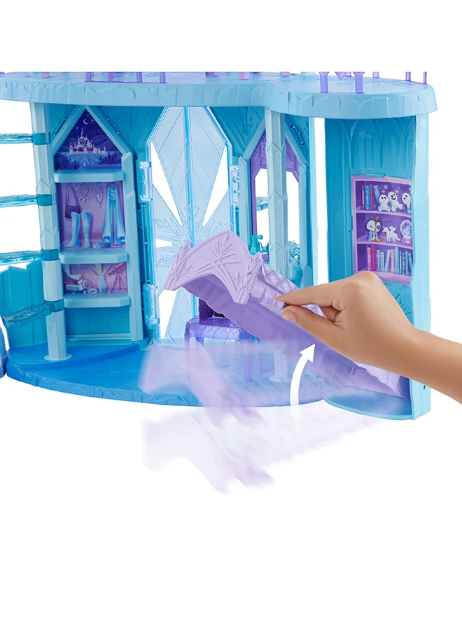Disney Frozen Elsa Ice Castle Playset With Olaf Figure, 5 Play Areas & 21 Accessories, 2.5+ Ft Tall Elsa’S Frozen Ice Palace, Inspired By Movies