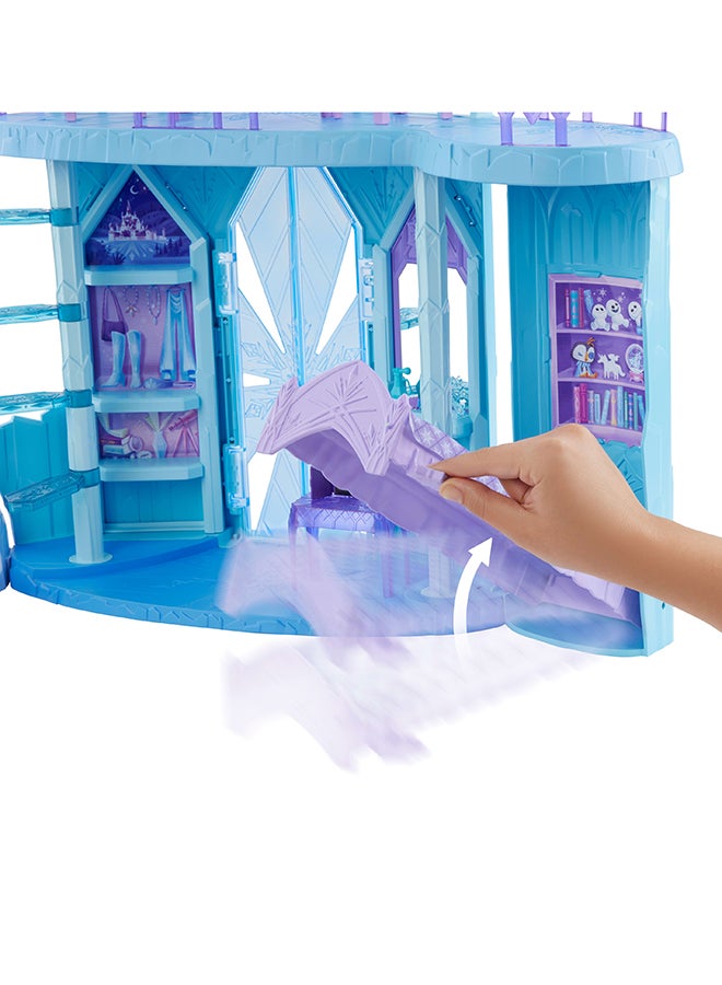 Disney FROZEN Frozen Elsa Ice Castle Playset With Olaf Figure, 5 Play Areas & 21 Accessories, 2.5+ Ft Tall Elsa’S Frozen Ice Palace, Inspired By Movies - Image 3