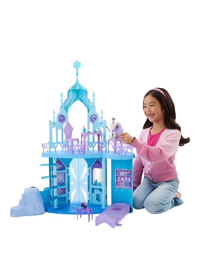 Disney FROZEN Frozen Elsa Ice Castle Playset With Olaf Figure, 5 Play Areas & 21 Accessories, 2.5+ Ft Tall Elsa’S Frozen Ice Palace, Inspired By Movies - Image 1