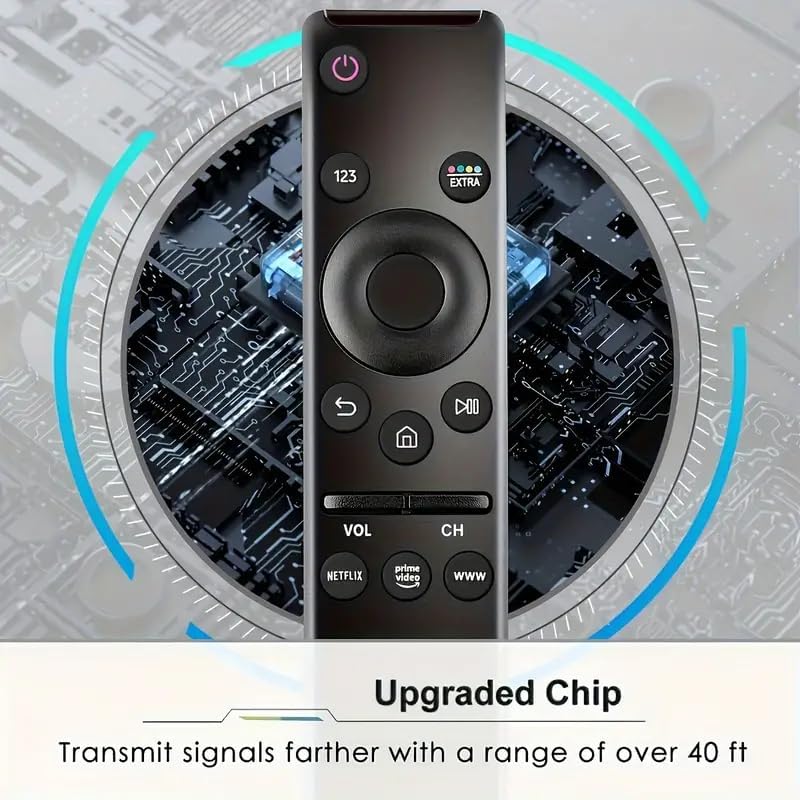 Universal Remote Control for Samsung Smart TVs, Replaces Remotes for HDTV, 4K UHD, Curved, QLED, and Other Models, with Dedicated Netflix and Prime Video and WWW Buttons - Image 3