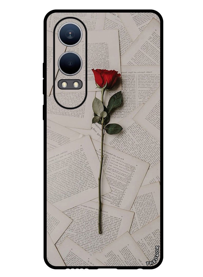 Theodor Protective Case Anti Scratch Shock Proof Bumper Cover For Oppo K12x (China) Rose - Image 1