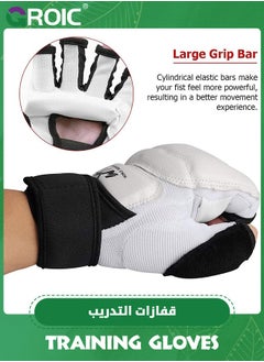 GROIC Punch Bag Training Gloves, MMA Grappling Gloves Taekwondo Karate Gloves Boxing Gloves MMA Gloves for Sparring Martial Arts Boxing Training  - Image 4