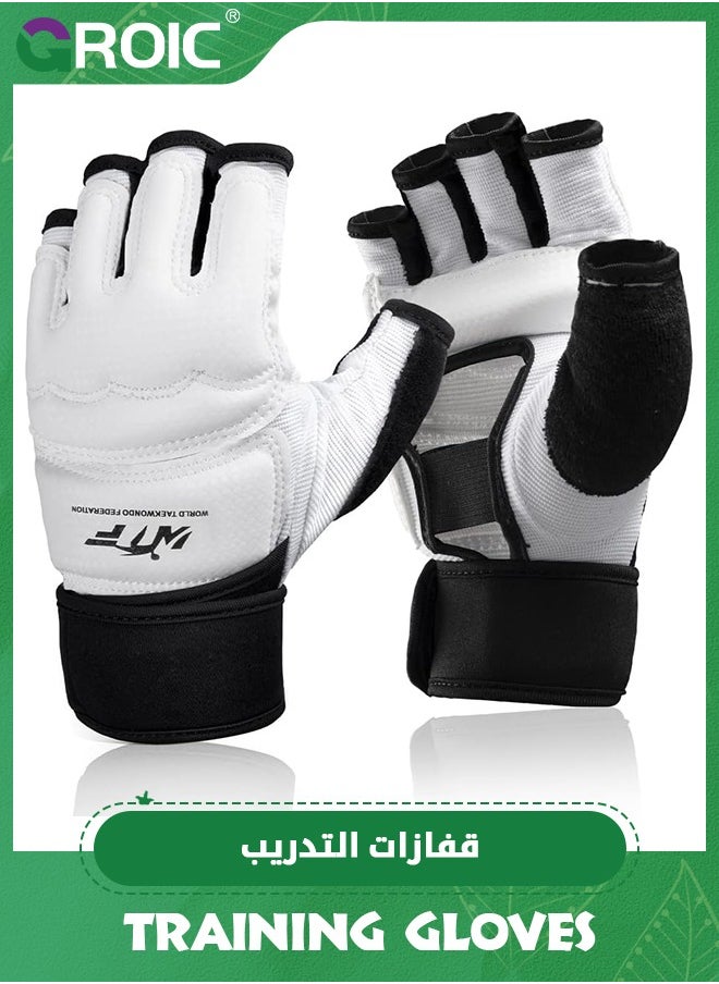 GROIC Punch Bag Training Gloves, MMA Grappling Gloves Taekwondo Karate Gloves Boxing Gloves MMA Gloves for Sparring Martial Arts Boxing Training  - Image 1